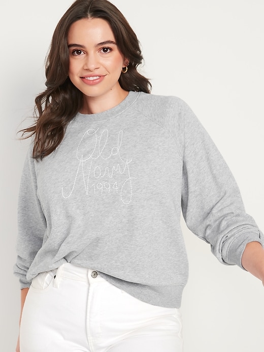 Vintage Cropped Logo Graphic Sweatshirt for Women | Old Navy