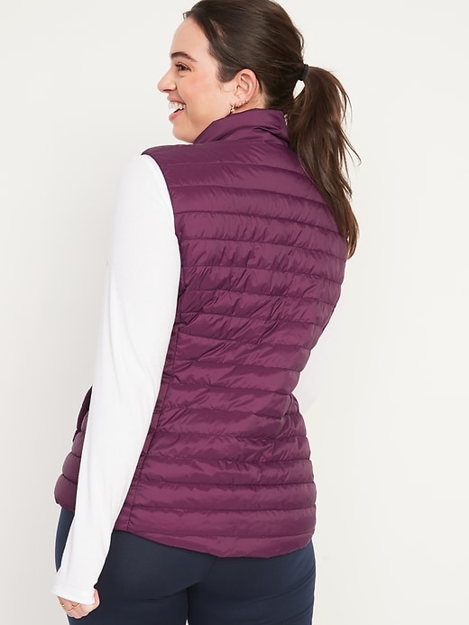 Image number 6 showing, Water-Resistant Narrow-Channel Puffer Vest for Women