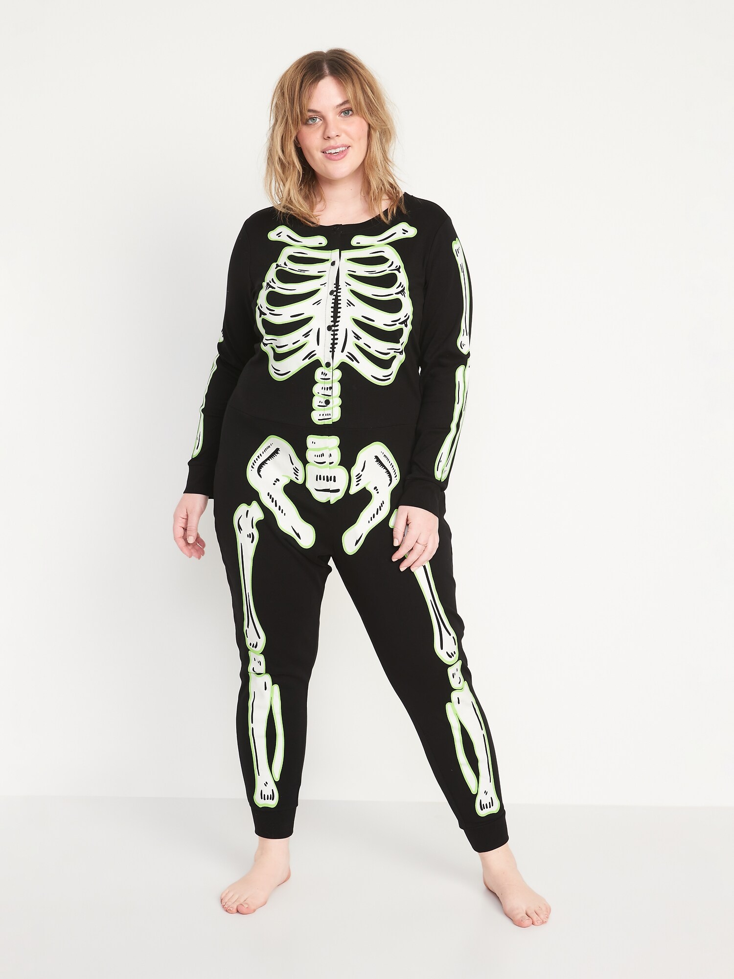 Matching Halloween Printed One-Piece Pajamas for Women | Old Navy