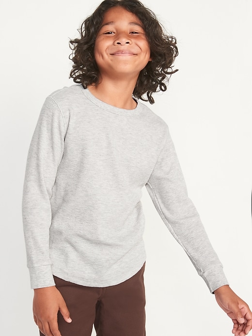 View large product image 2 of 2. Long-Sleeve Thermal T-Shirt For Boys
