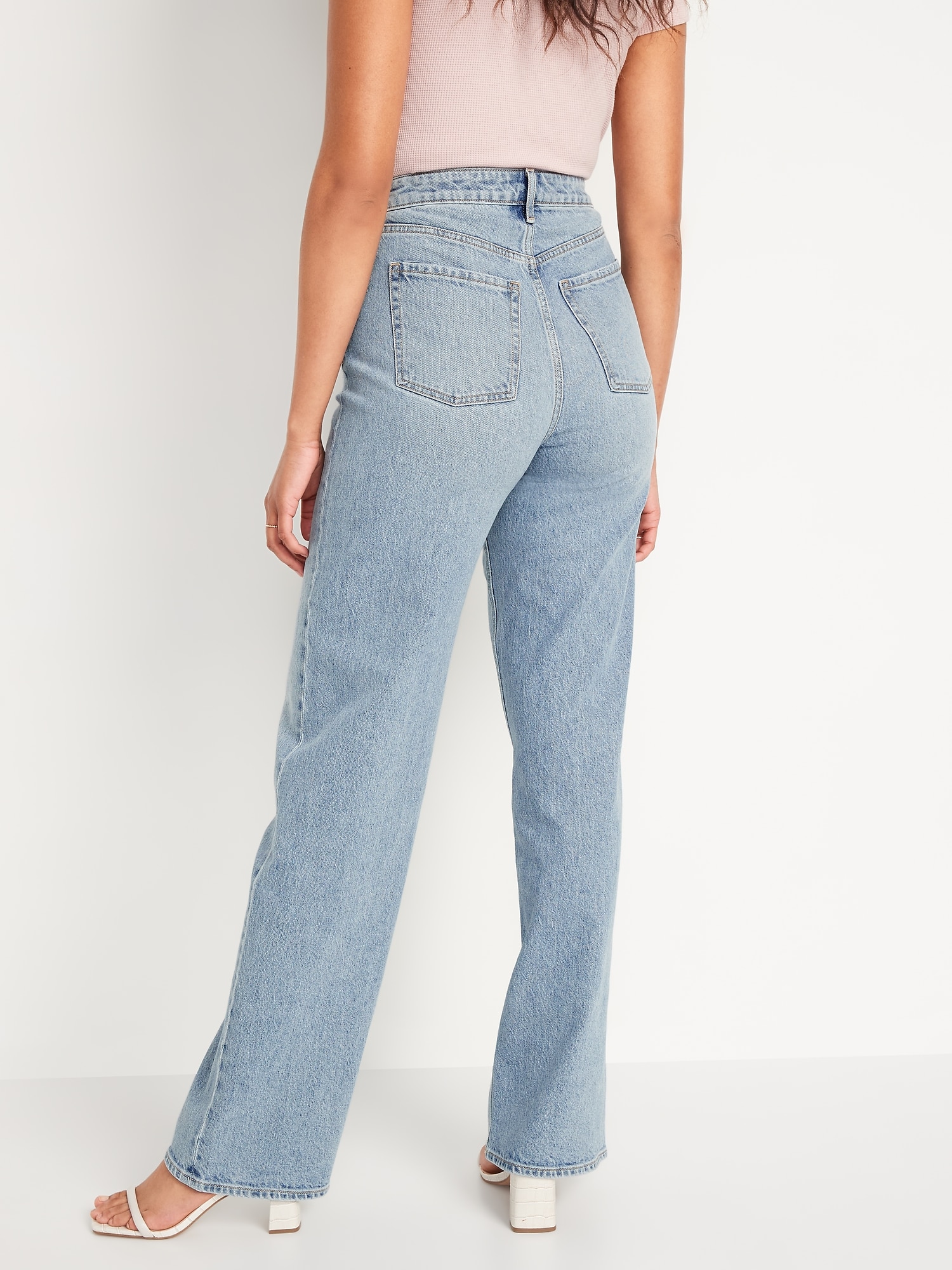 Extra High-Waisted Ripped Wide-Leg Jeans for Women | Old Navy