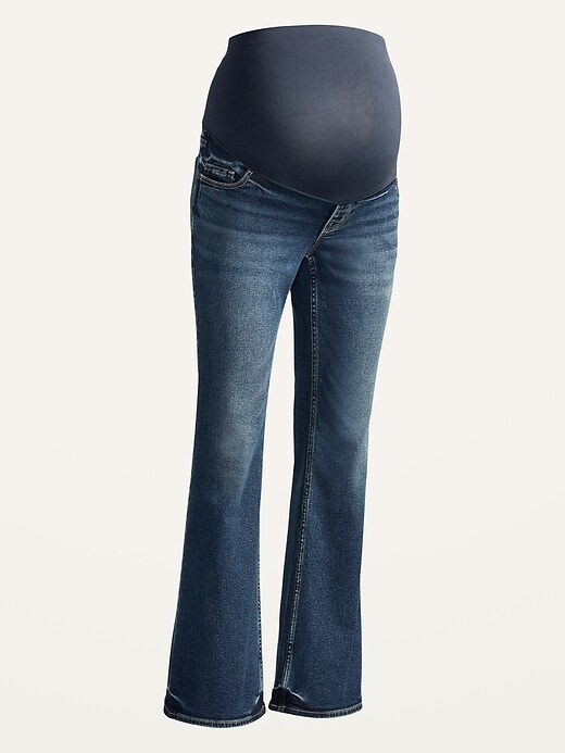 Image number 4 showing, Maternity Full Panel Flare Jeans