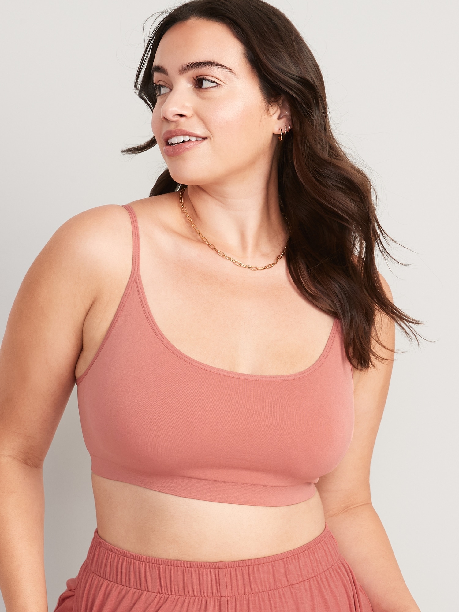 Old Navy Womens Size 4X ~ Seamless Bandeau Bralette Top ~ Spice Girl (Rose)  $25