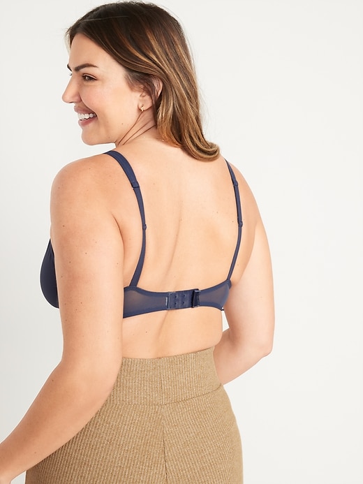 Image number 6 showing, Mesh Unlined Underwire Plunge Bra