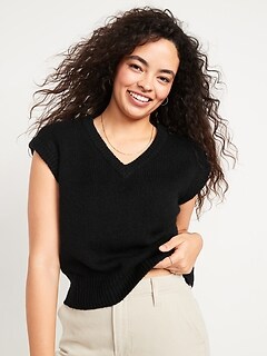 Slouchy Layering Sweater Vest for Women 