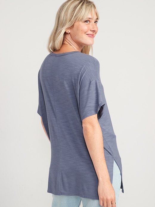Image number 2 showing, Oversized Luxe Tunic T-Shirt for Women