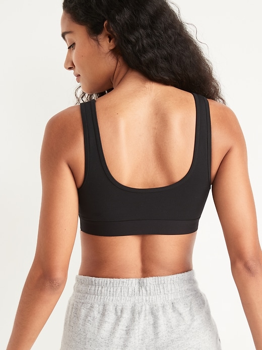 View large product image 2 of 8. Supima® Cotton-Blend Bralette Top