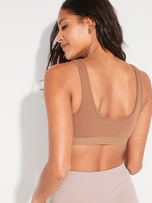View large product image 2 of 8. Supima® Cotton-Blend Bralette Top
