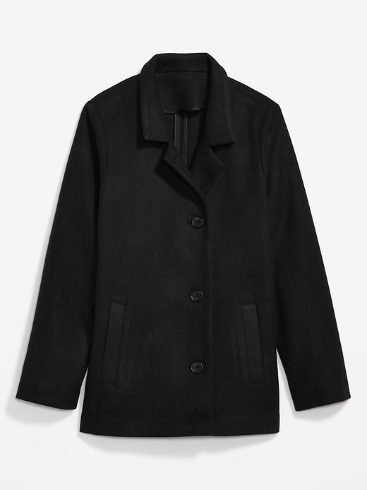 Image number 4 showing, Soft-Brushed Button-Front Car Coat for Women
