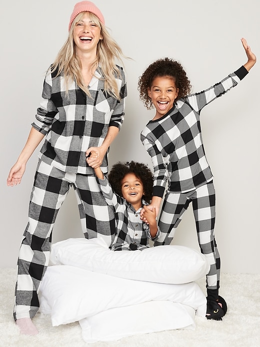 View large product image 2 of 2. Unisex Matching Print Pajamas for Toddler & Baby