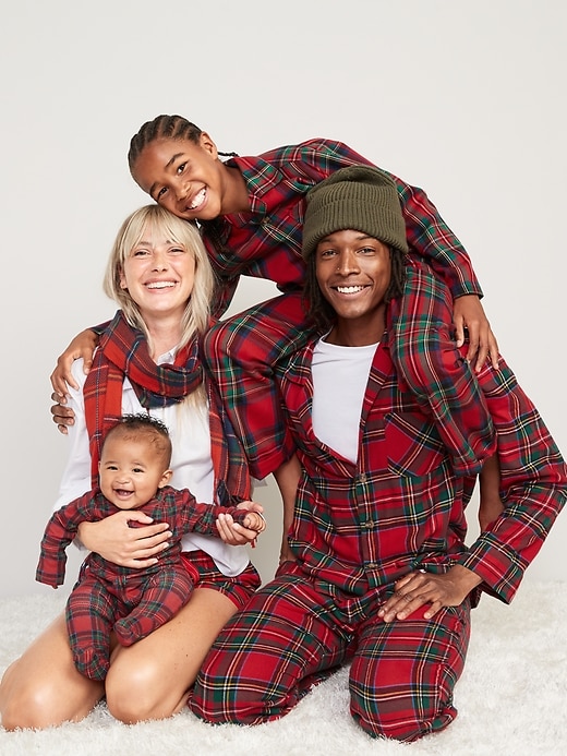 Image number 8 showing, Matching Plaid Flannel Pajama Set for Men