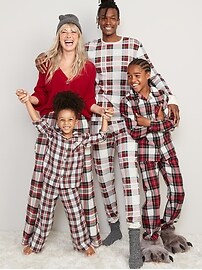 View large product image 3 of 3. Gender-Neutral Matching Print Snug-Fit Pajama Set for Kids