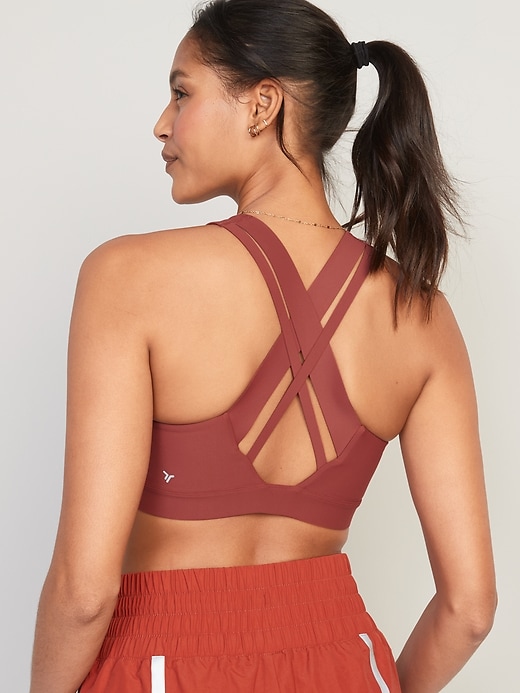 Old Navy - Medium-Support PowerSoft Strappy Sports Bra for Women