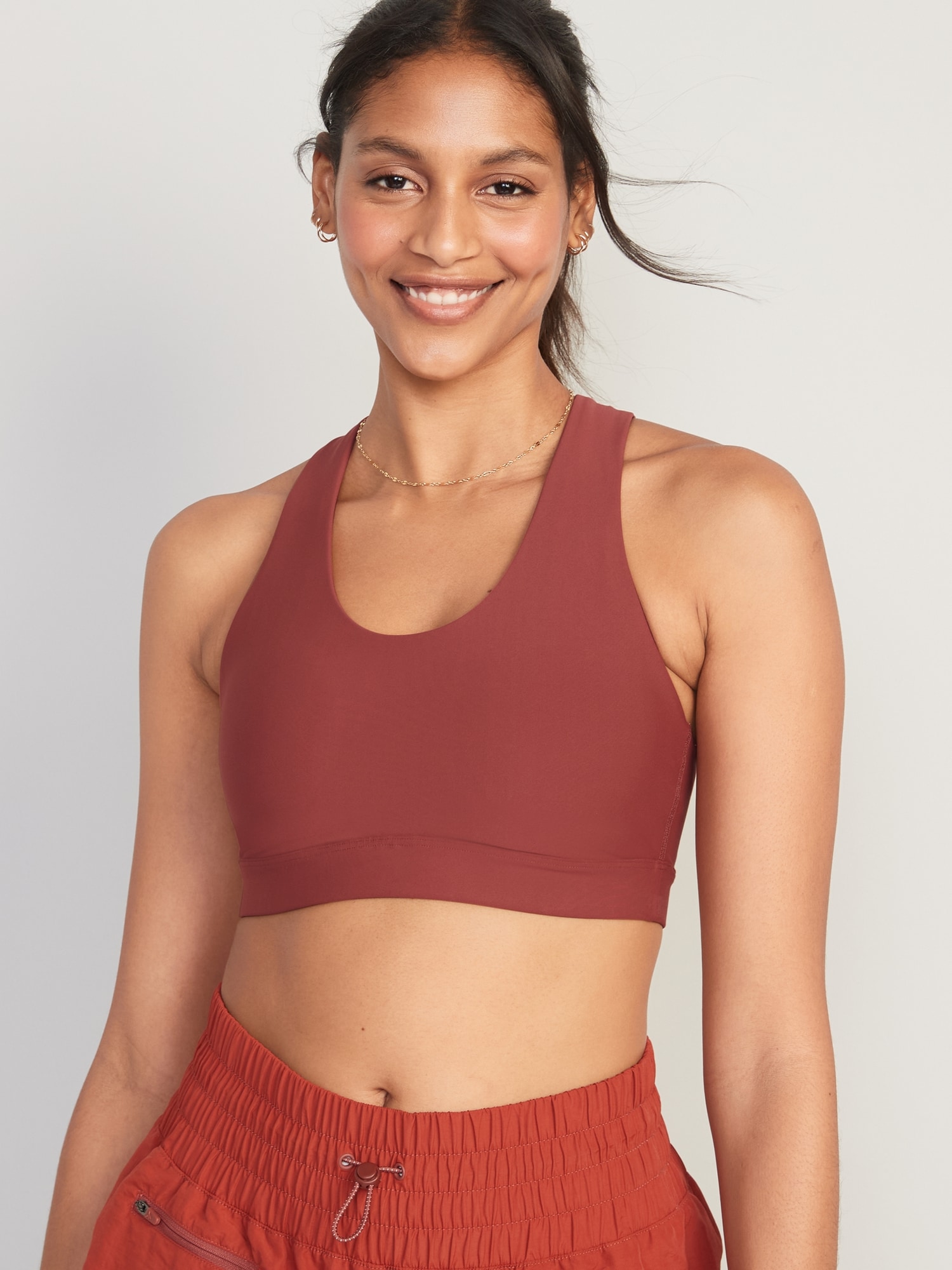 Old Navy Medium-Support PowerSoft Strappy Sports Bra for Women 2X