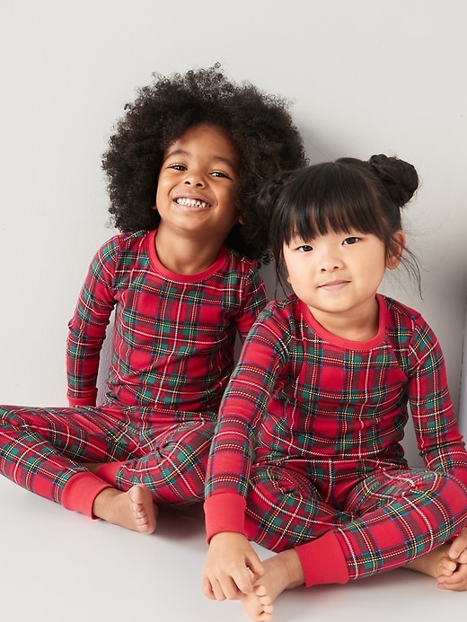 Image number 1 showing, Unisex Matching Print Pajamas for Toddler & Baby
