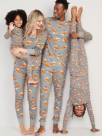 Gender-Neutral Matching Snug-Fit Printed Pajama Set for Kids