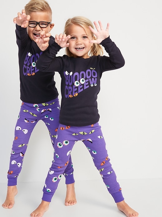 View large product image 1 of 3. Unisex Matching Halloween Pajama Set for Toddler & Baby