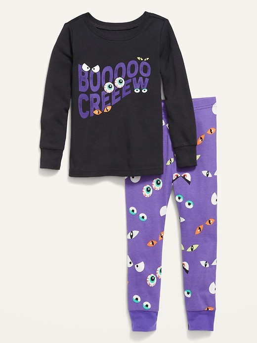 View large product image 2 of 3. Unisex Matching Halloween Pajama Set for Toddler & Baby