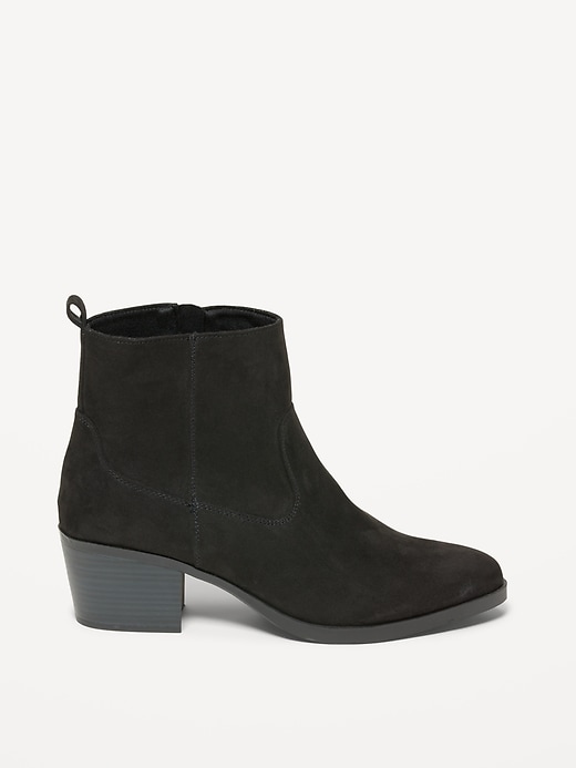 Image number 4 showing, Faux-Suede Western Ankle Boots