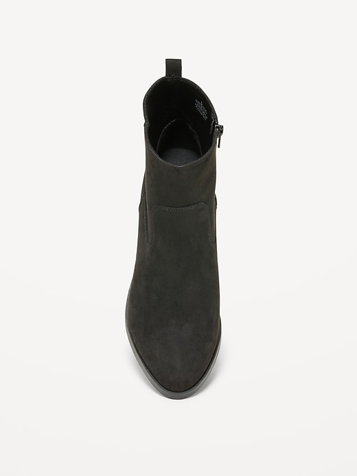 Image number 3 showing, Faux-Suede Western Ankle Boots