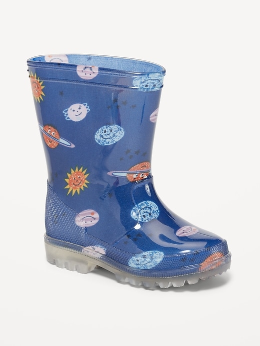 Old Navy Tall Printed Rain Boots for Toddler Boys. 1