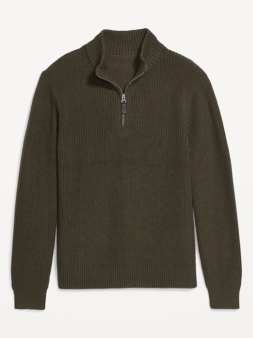 Image number 4 showing, Quarter-Zip Mock-Neck Sweater