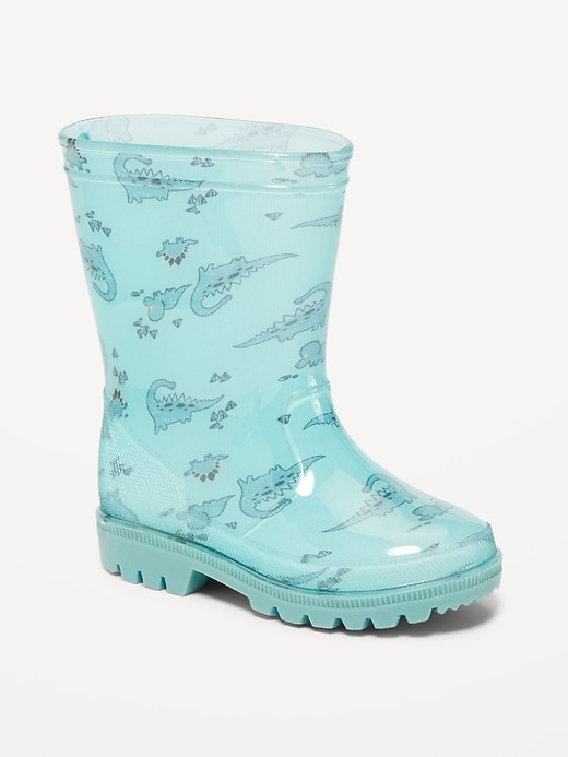 Tall Printed Rain Boots for Toddler Boys
