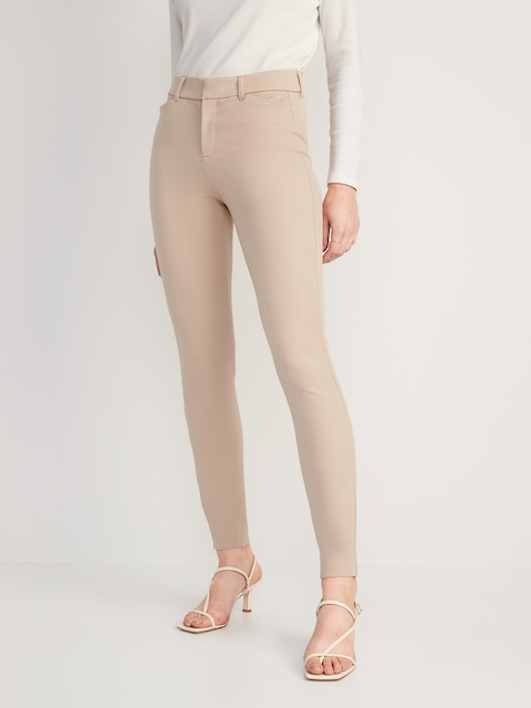 High-Waisted Pixie Skinny Pants - Mocha Taffy