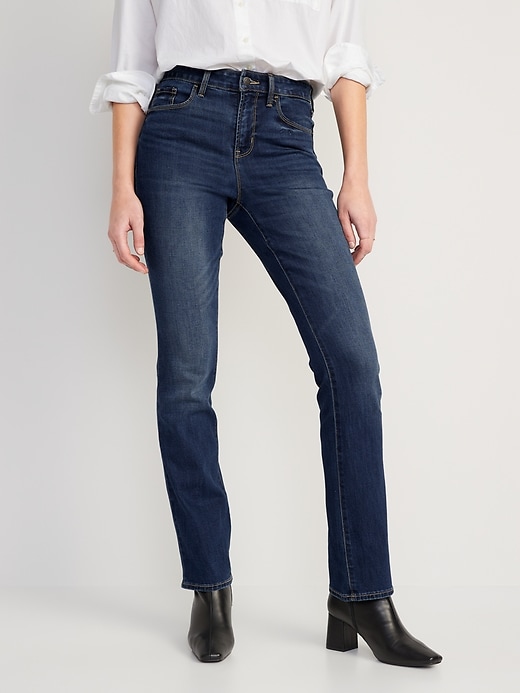 Image number 1 showing, High-Waisted Kicker Boot-Cut Jeans For Women