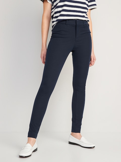 High-Waisted Pixie Skinny Pants - In The Navy