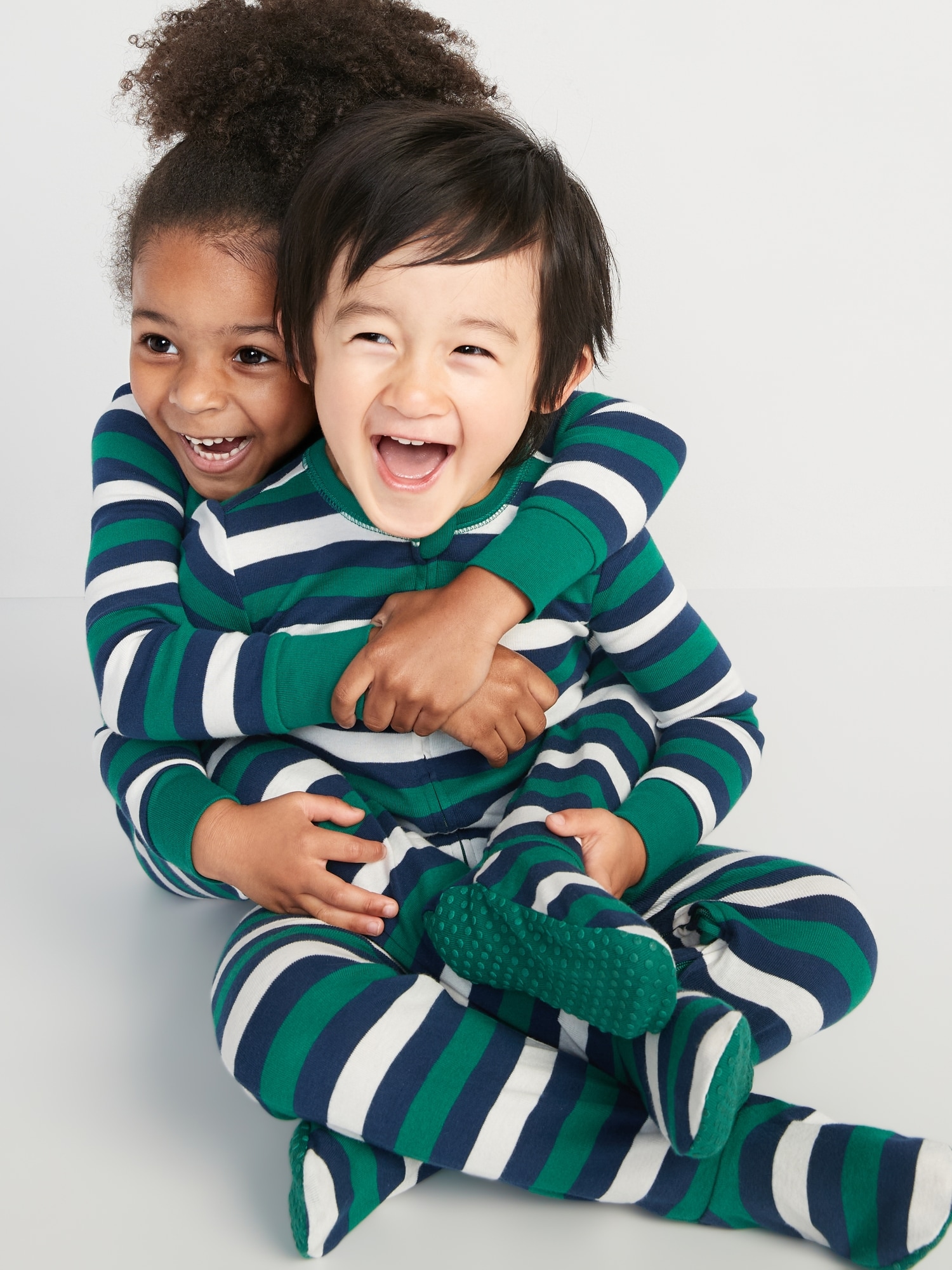 Unisex Matching Stripe SnugFit OnePiece Pajamas for Toddler Old Navy