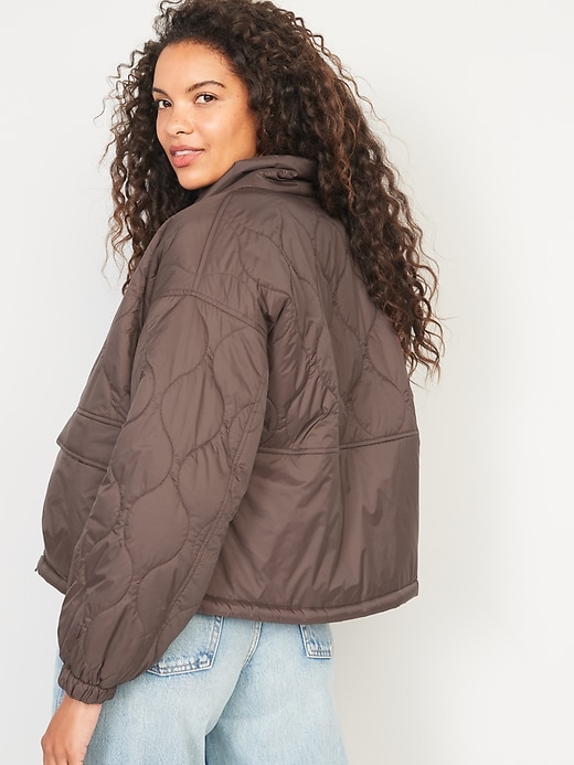 Image number 2 showing, Packable Oversized Water-Resistant Quilted Jacket for Women