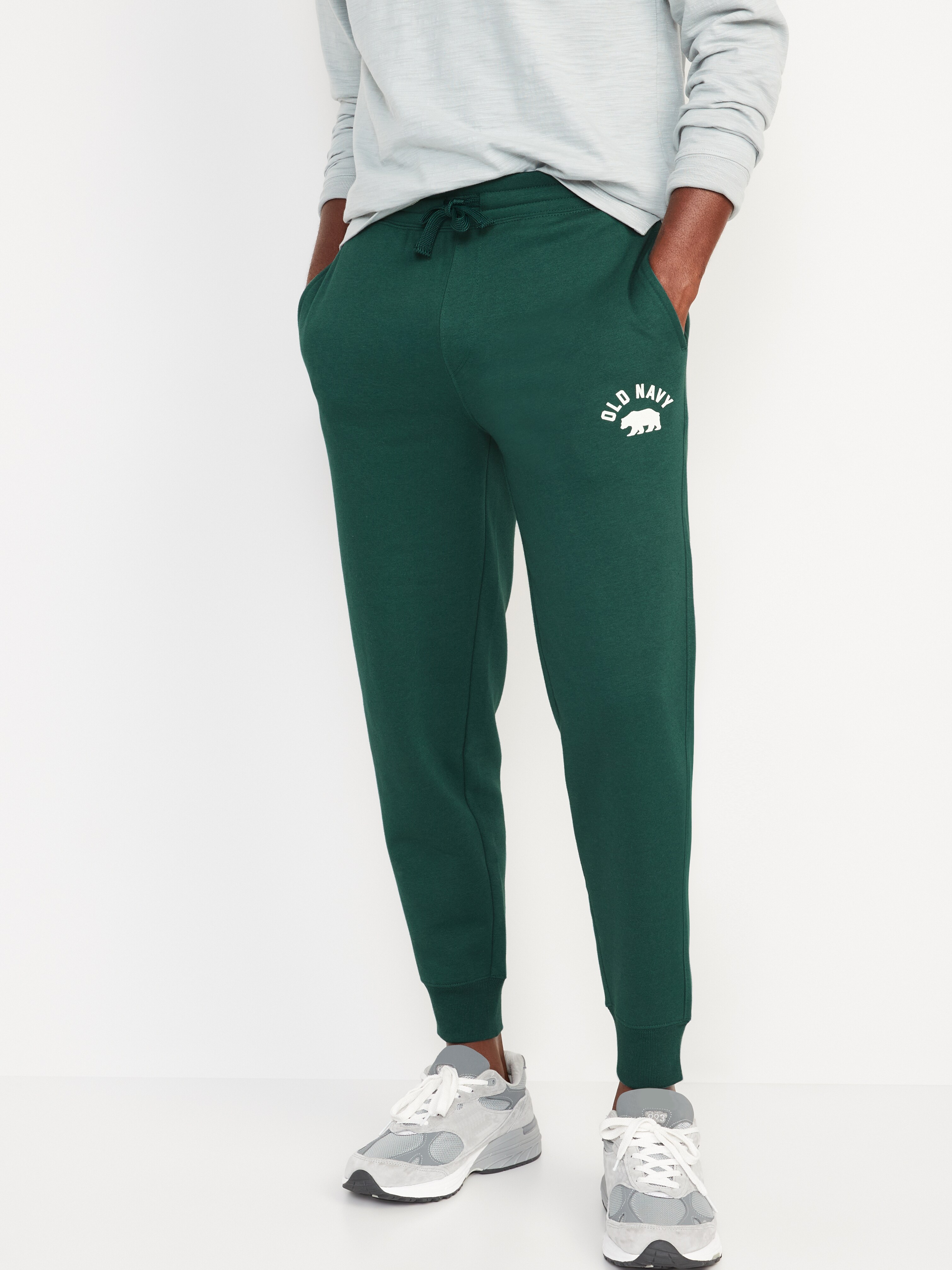 新品 deps TAG LOGO SWEAT PANTS WHITE×NAVY Logo Fleece Jogger Pant