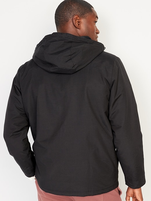 Image number 2 showing, Water-Resistant Hooded Utility-Pocket Jacket for Men