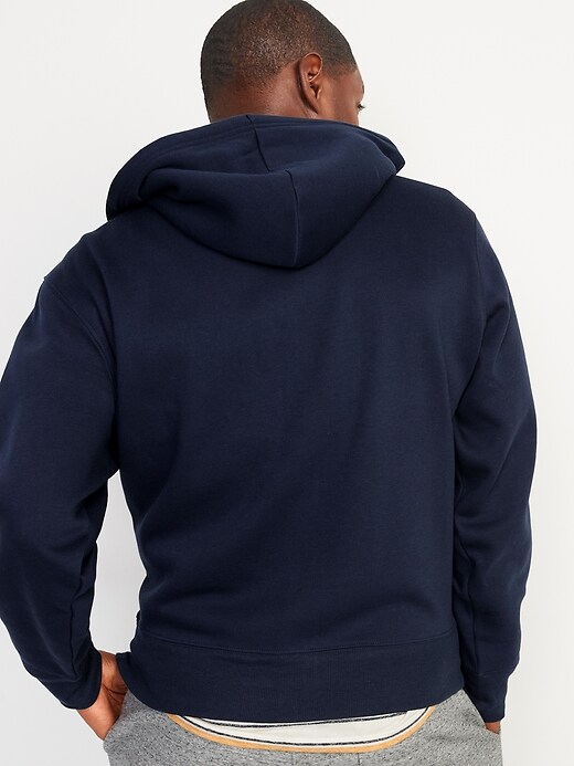 Image number 2 showing, Oversized Logo-Graphic Zip-Front Hoodie for Men