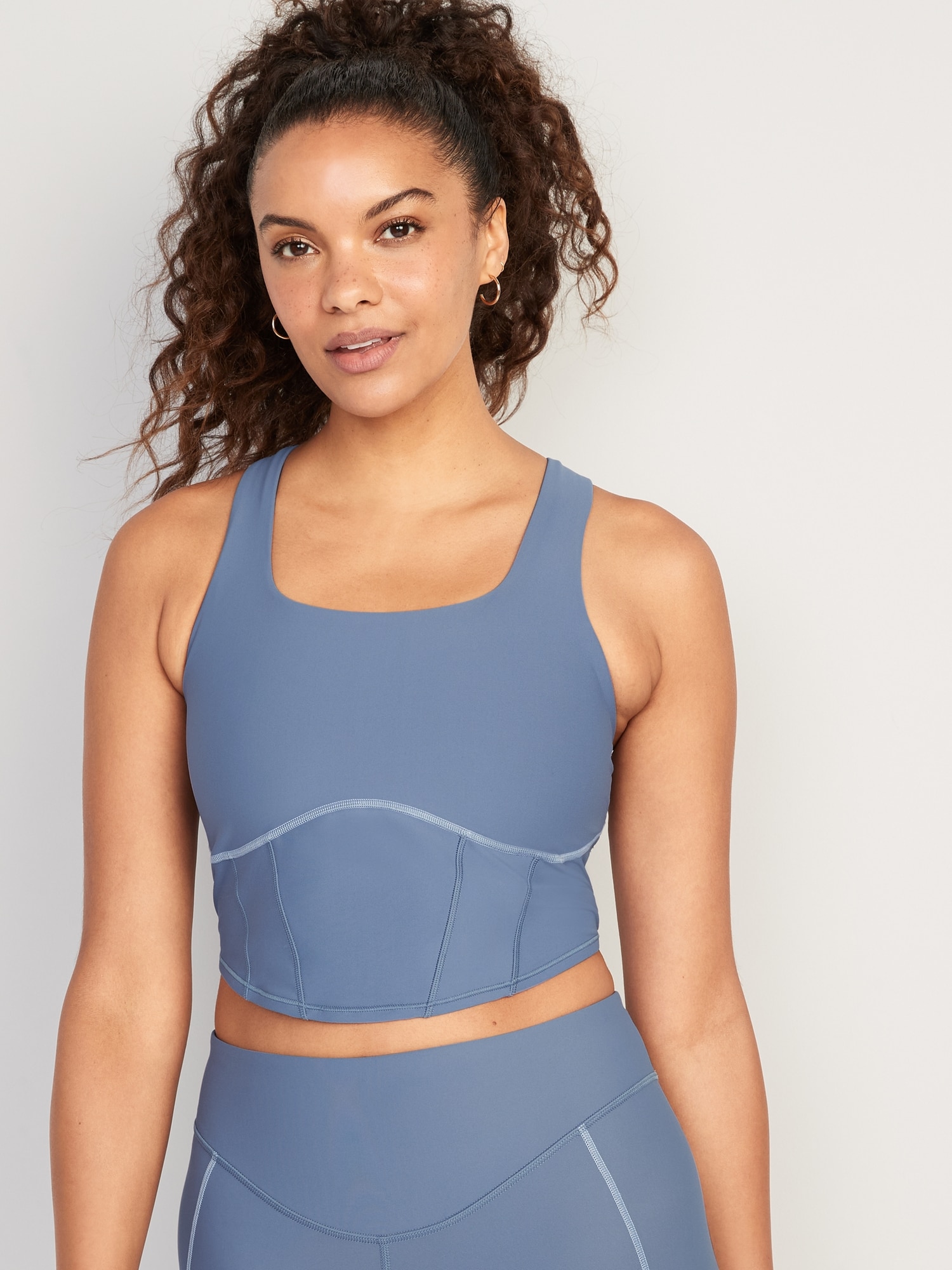 Old Navy PowerSoft Molded Cup Longline Sports Bra for Women