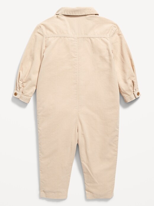 Corduroy LongSleeve Workwear Jumpsuit for Baby Old Navy