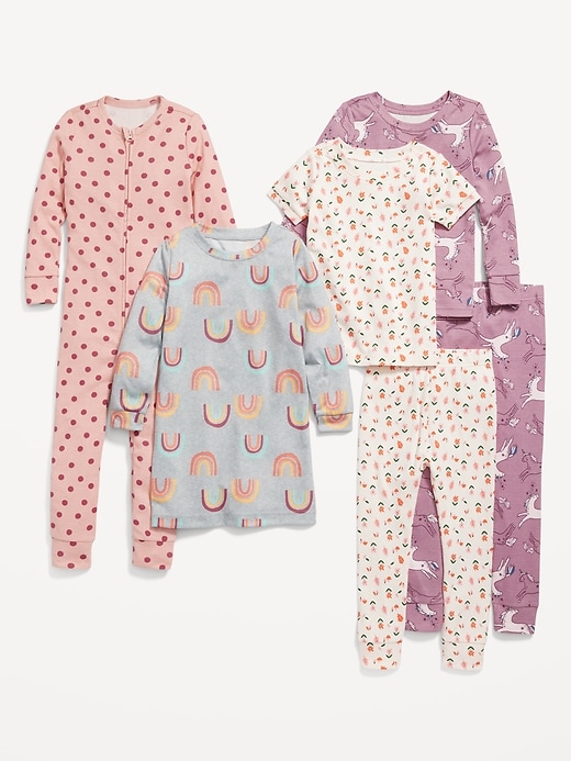 View large product image 1 of 2. Printed Pajama 6-Pack for Toddler Girls