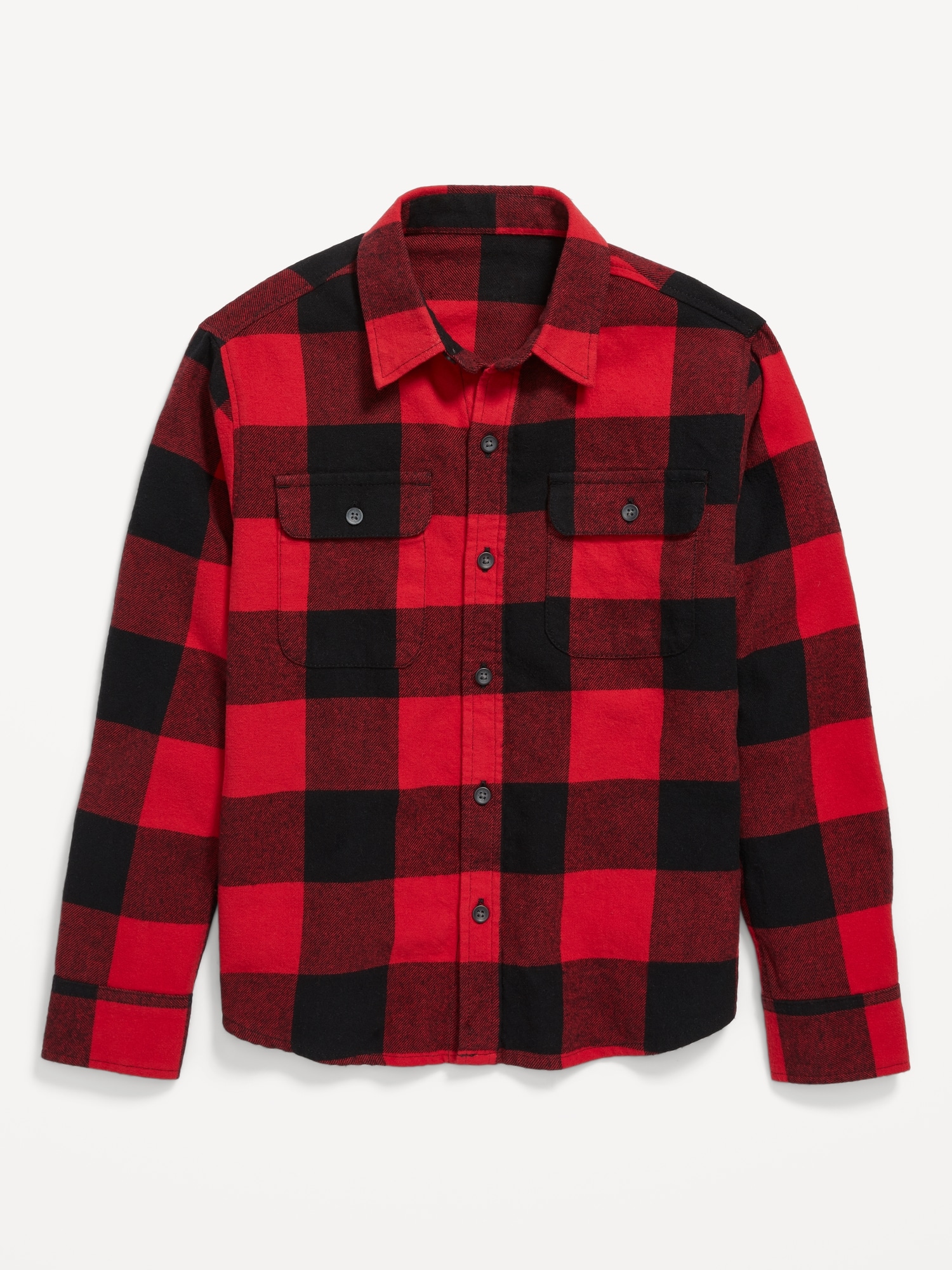 Soft-Brushed Flannel Pocket Shirt for Boys, Old Navy