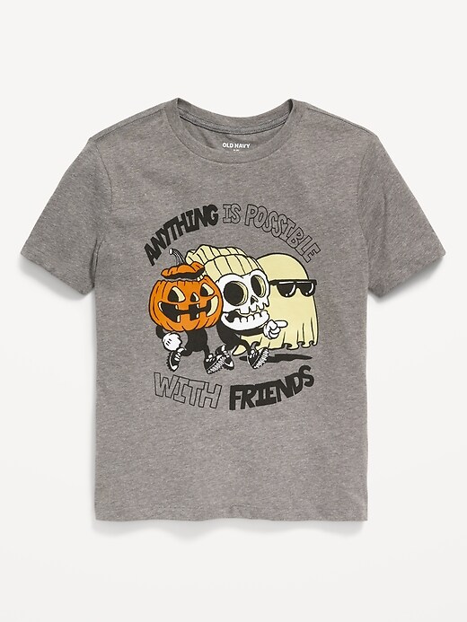 View large product image 1 of 1. Short-Sleeve Halloween-Theme Graphic T-Shirt for Boys