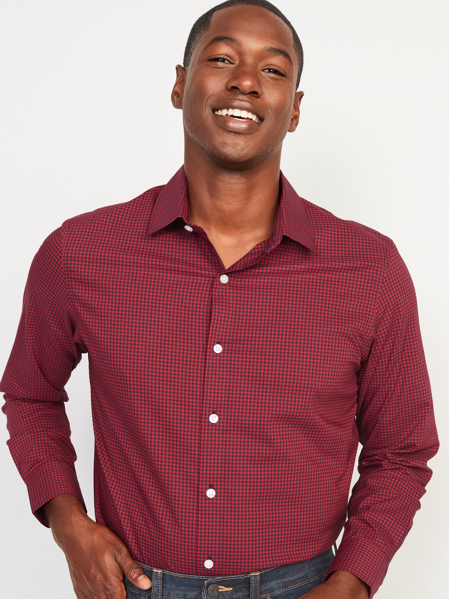 Old Navy Men's Regular-Fit Pro Signature Performance Dress Shirt - - Size XXXXL