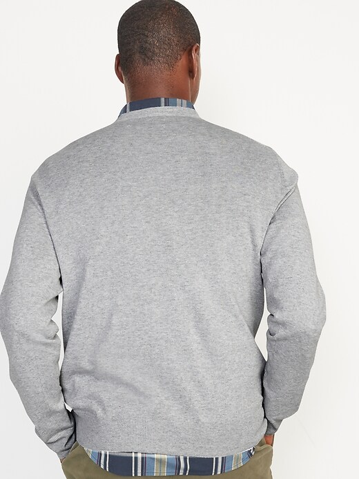 Image number 2 showing, Crew-Neck Cotton-Blend Sweater for Men