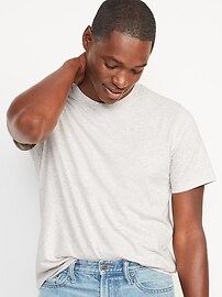 View large product image 3 of 3. Soft-Washed Crew-Neck T-Shirt 3-Pack