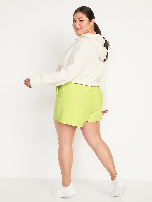 Image number 8 showing, High-Waisted PowerSoft Loose Shorts -- 3-inch inseam