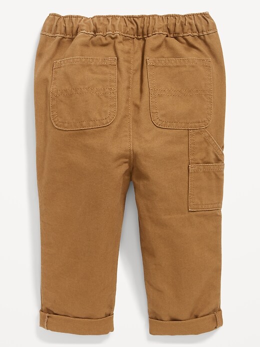 View large product image 2 of 2. Unisex Loose Taper Canvas Workwear Pants for Baby