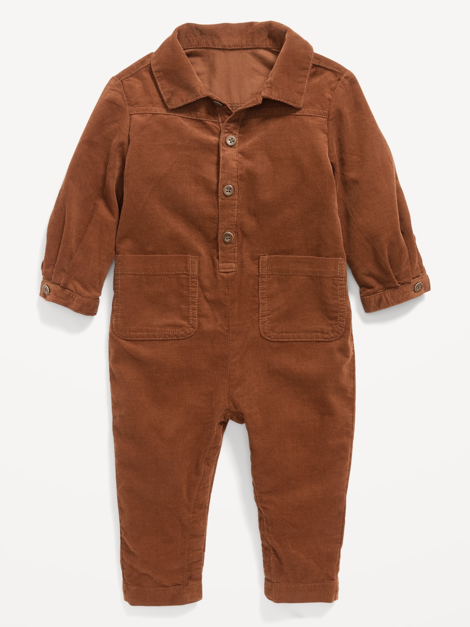 Corduroy Long-Sleeve Workwear Jumpsuit for Baby | Old Navy