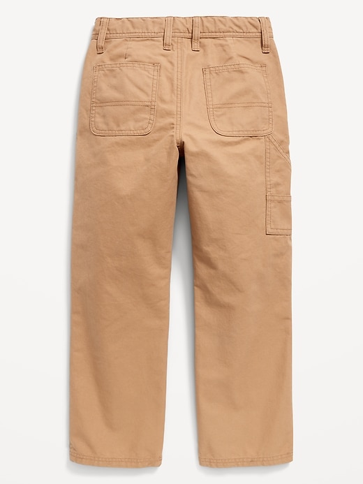Image number 5 showing, Built-In Flex Loose Tapered Canvas Utility Pants for Boys