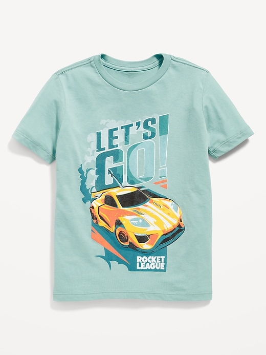 Gender-Neutral Rocket League® "Let's Go!" Graphic T-Shirt for Kids