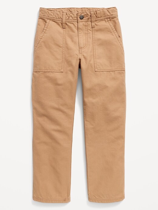 Image number 4 showing, Built-In Flex Loose Tapered Canvas Utility Pants for Boys