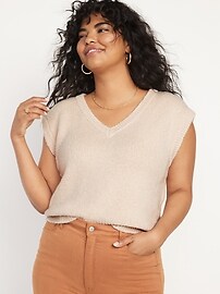 Slouchy Layering Sweater Vest for Women 